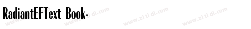 RadiantEFText Book字体转换